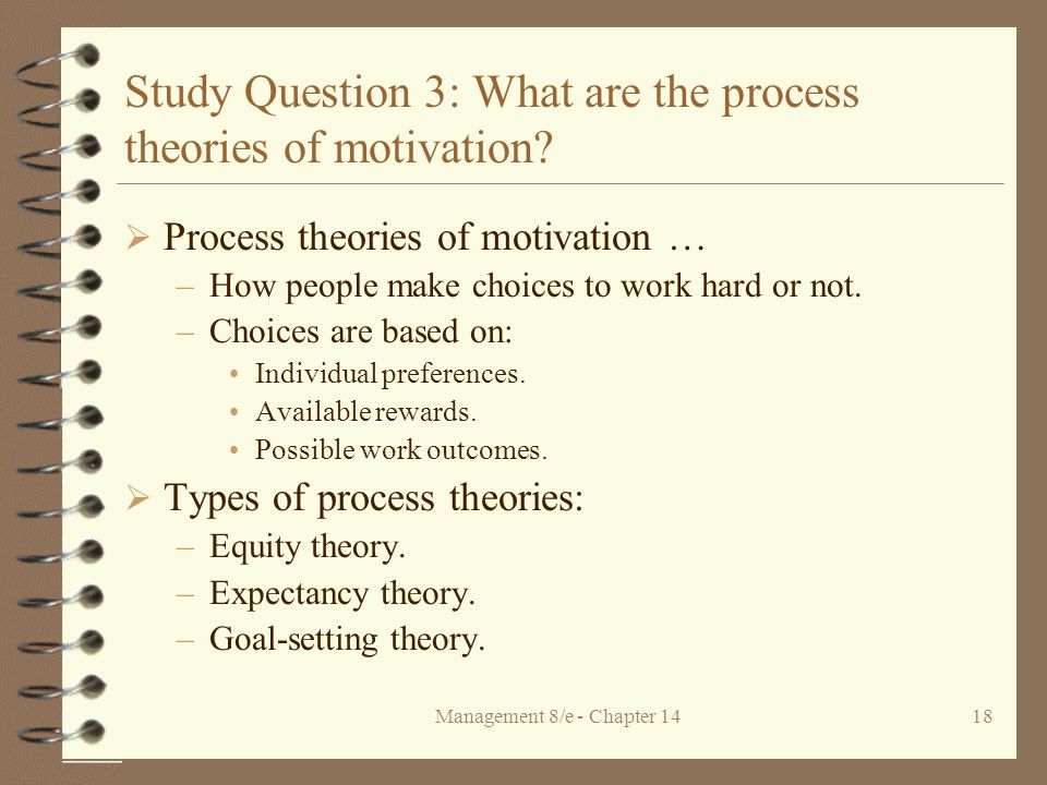 Compare and contrast one process theory of motivation with one content theory